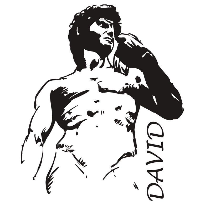Wandtattoo David 