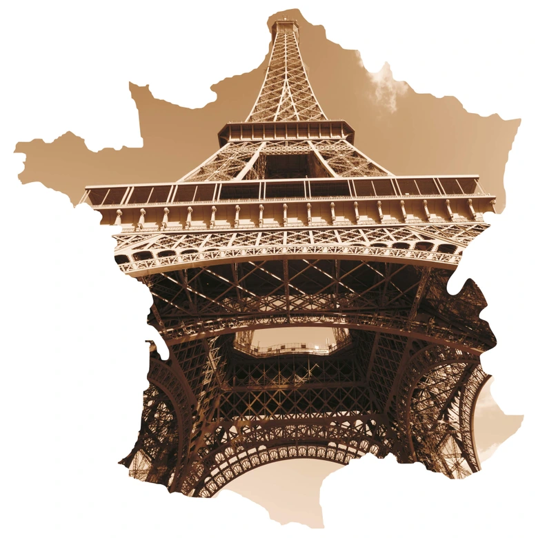 Eiffel Tower Hexagon Wall sticker 