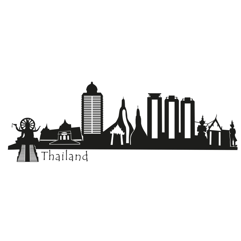 Wandtattoo Thailand Skyline 