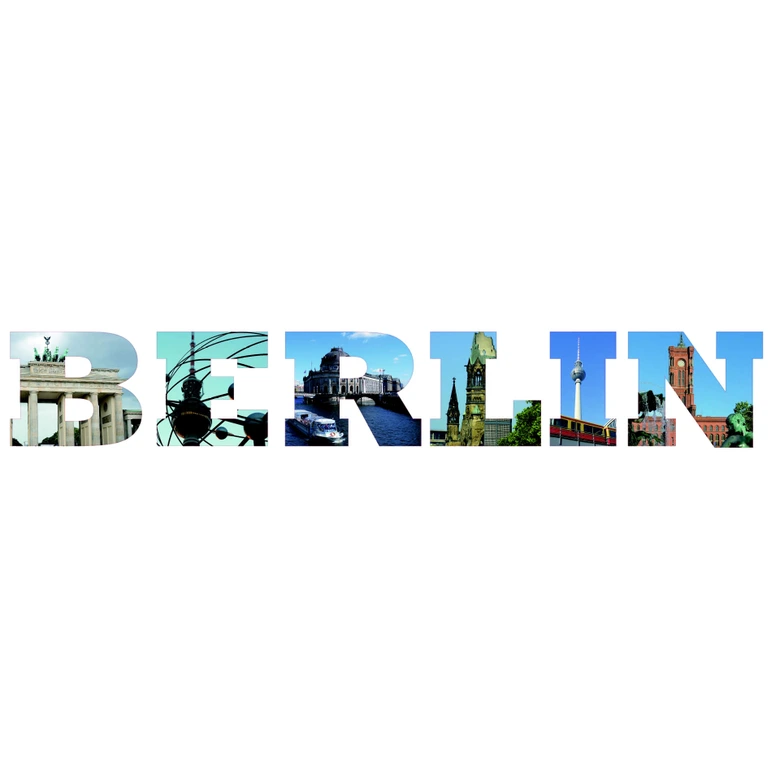 Muursticker Impressie van Berlijn 