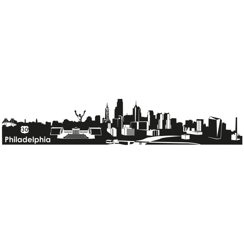 Wandtattoo Philadelphia Skyline 