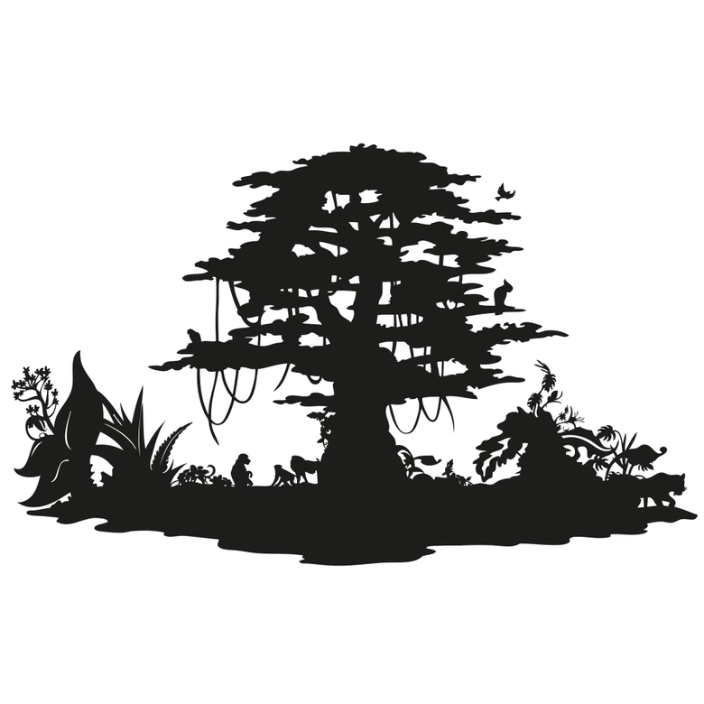 Wandtattoo African Jungle 