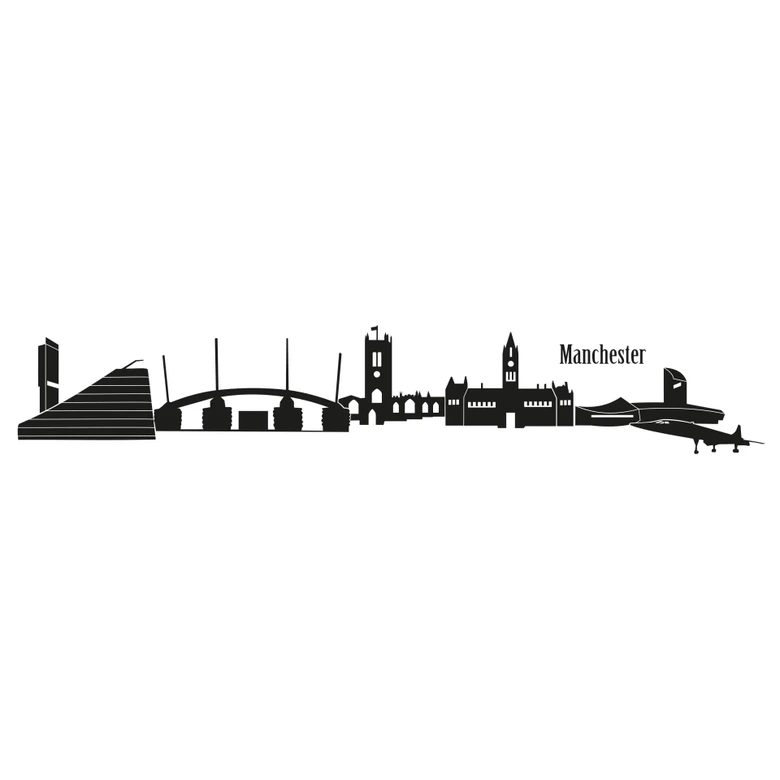 Wandtattoo Manchester Skyline 1 