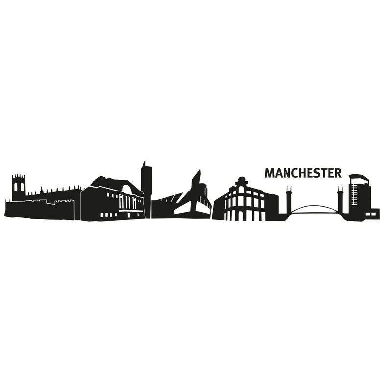 Wandtattoo Manchester Skyline 2 