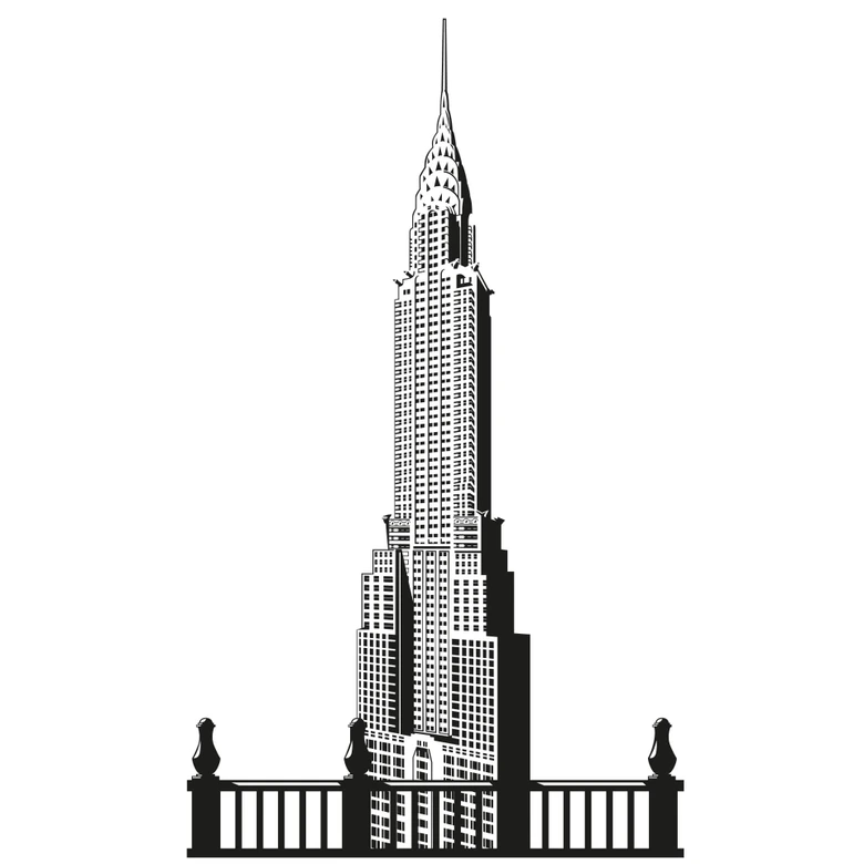 Wandtattoo Chrysler Building 