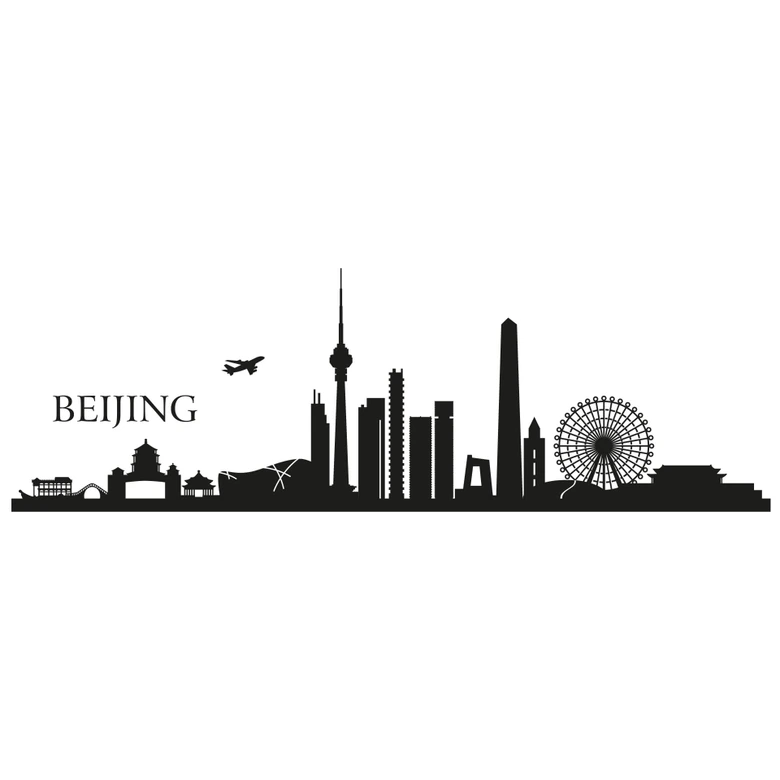 Wandtattoo Skyline Beijing 