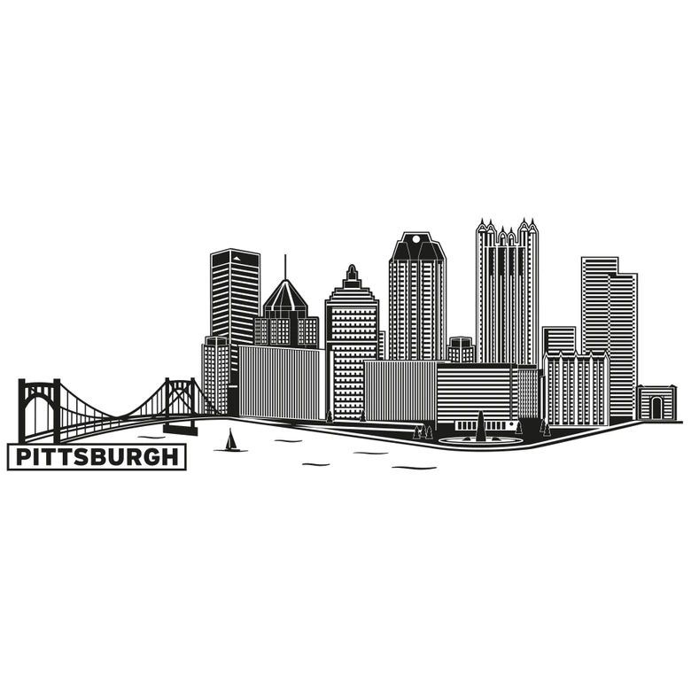 Pittsburgh Skyline Wall sticker 