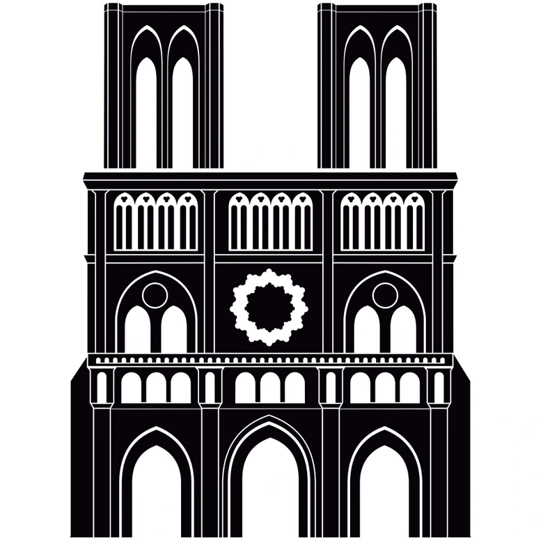 Wandtattoo Notre Dame 