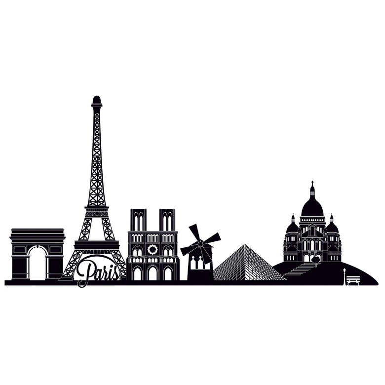 Paris Skyline 2 Wall sticker 