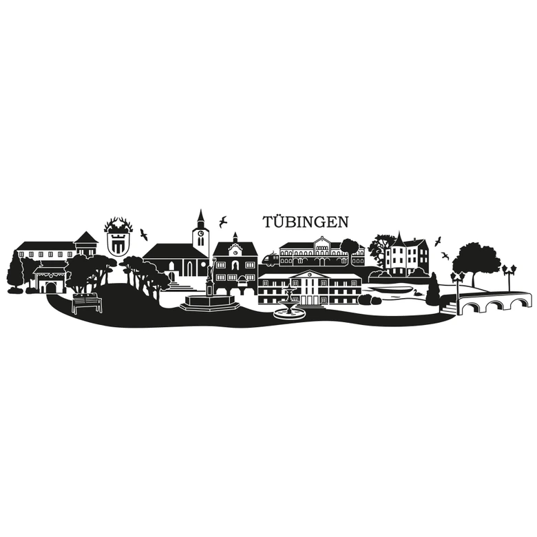 Wandtattoo Tübingen Skyline 