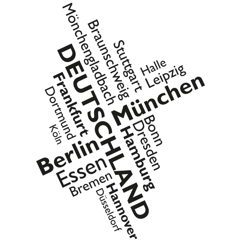 Wandtattoo Städte Raute 