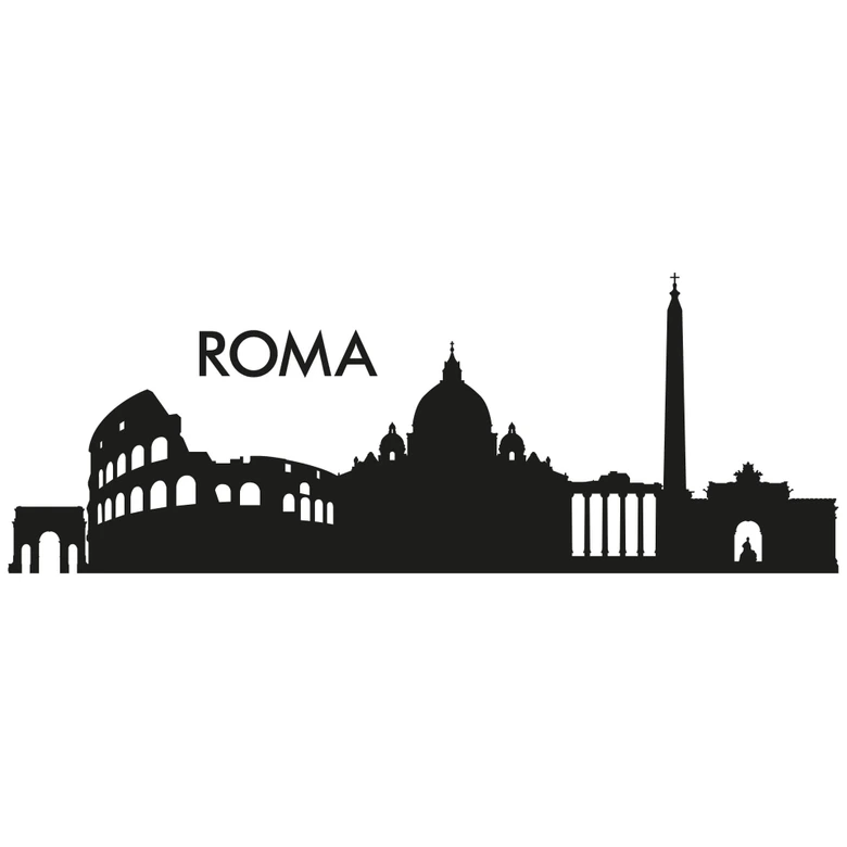 Wandtattoo Skyline Roma 2 