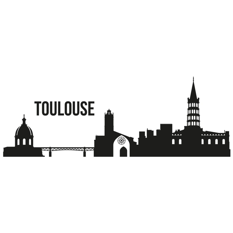 Wandtattoo Skyline Toulouse 