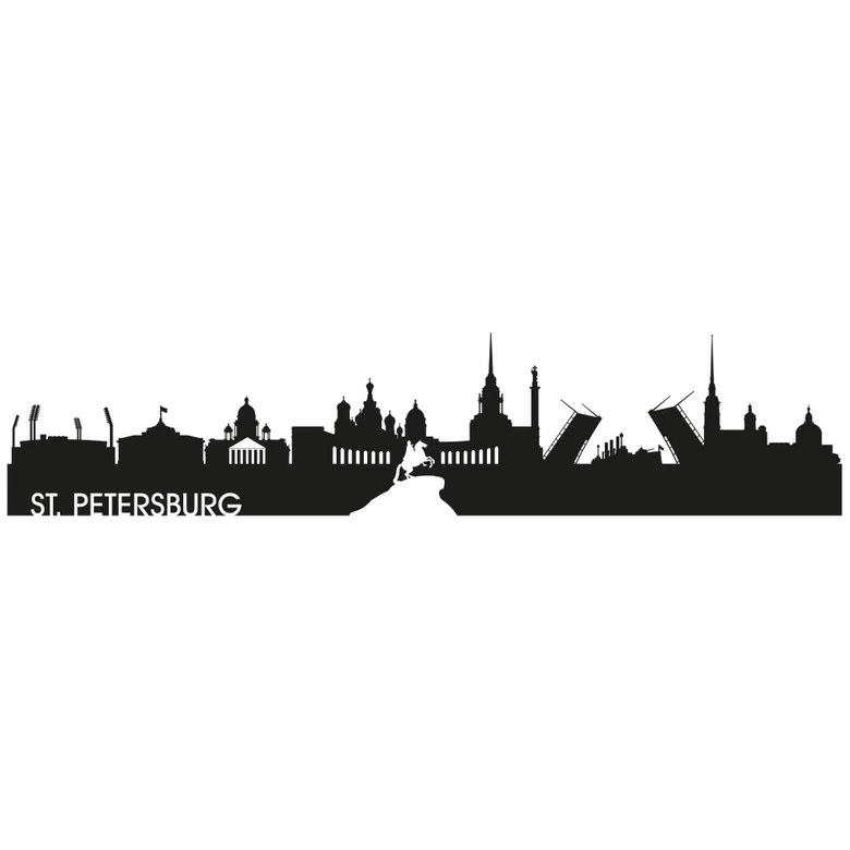Wandtattoo Skyline St. Petersburg 