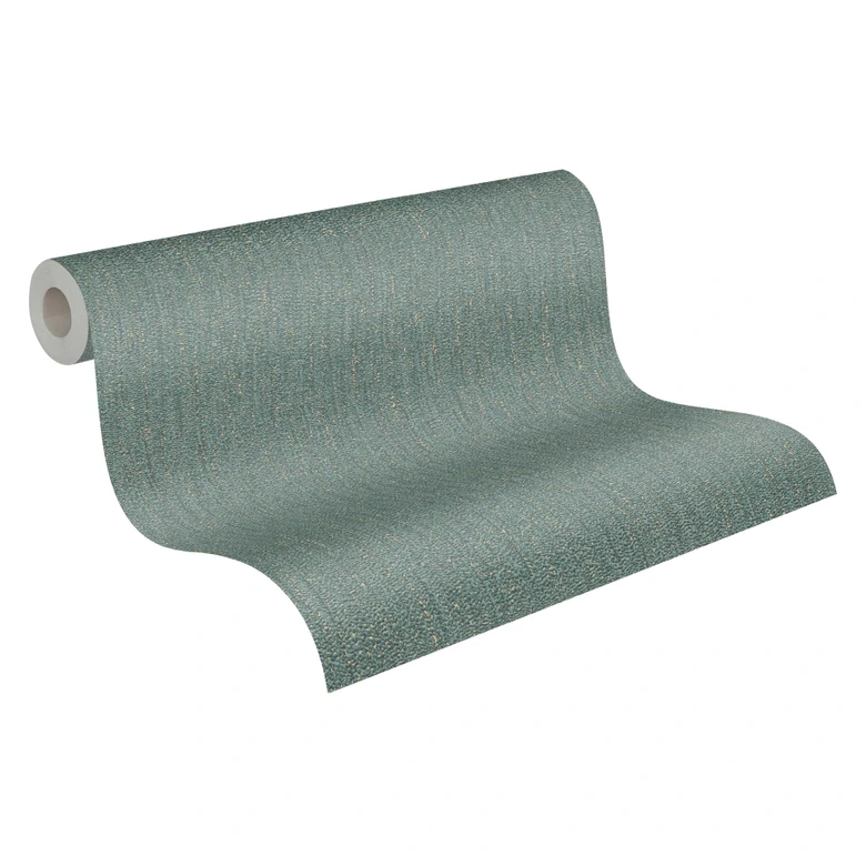 Strukturerad tapet Grön Guld - non-woven tapet A.S. Création 