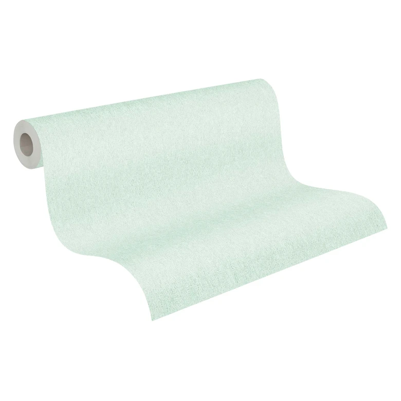 Papier peint uni vert - papier peint intissé uni - A.S. Création 