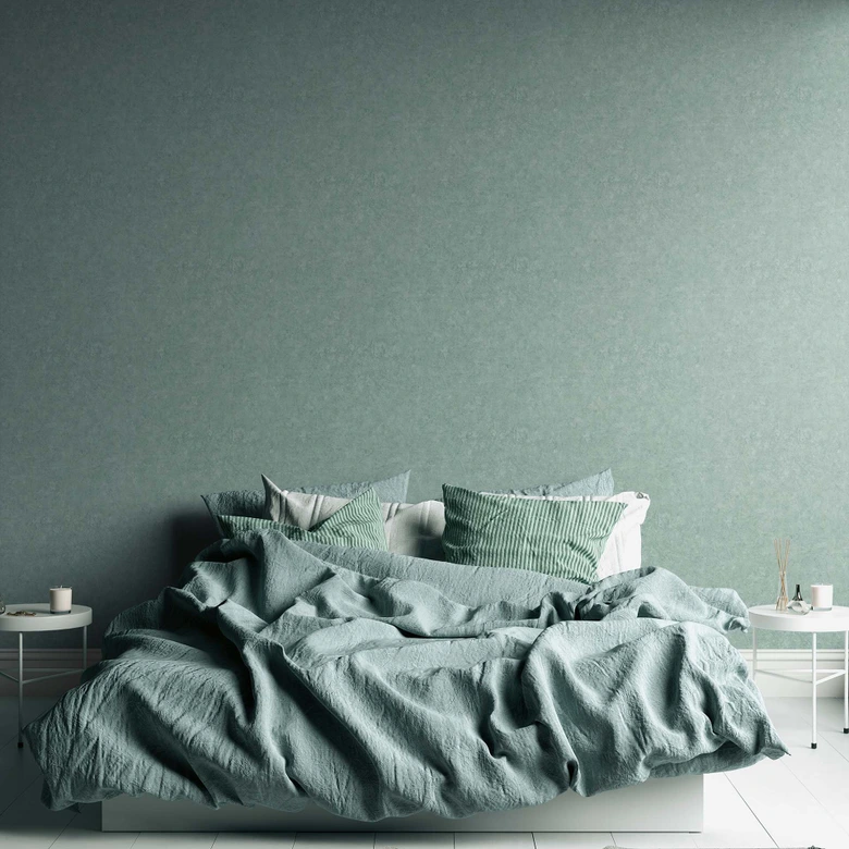 Texturerad tapet gips ser grön ut modern non-woven tapet för vardagsrum tapet slätter 