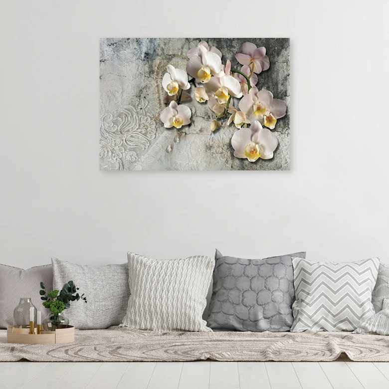 Leinwandbild, Orchideen Blumen Pflanzen 
