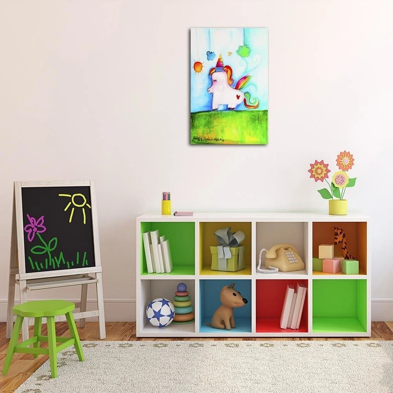 Leinwandbild, Einhorn 