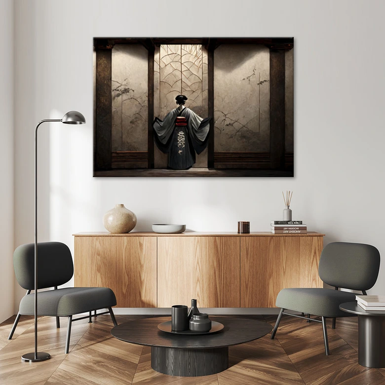 Leinwandbild Japanische Geisha 
