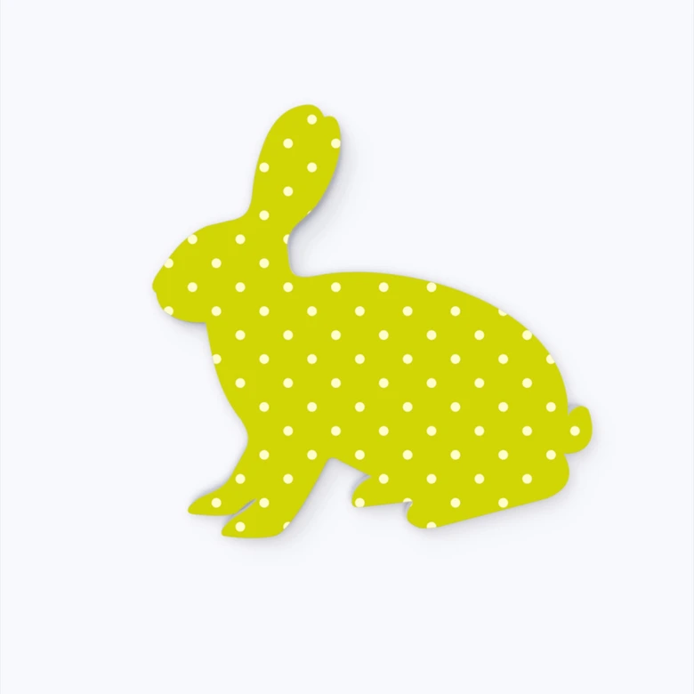 3D Bunny 3D letter 