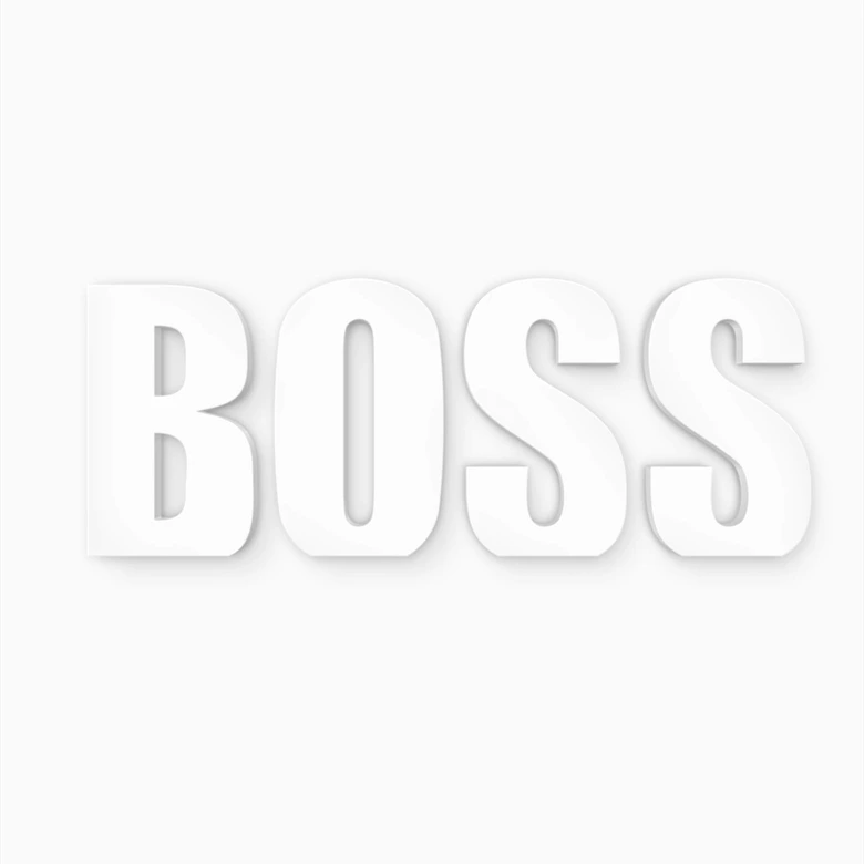 Decoratieletters 3D Decoratieletters BOSS 