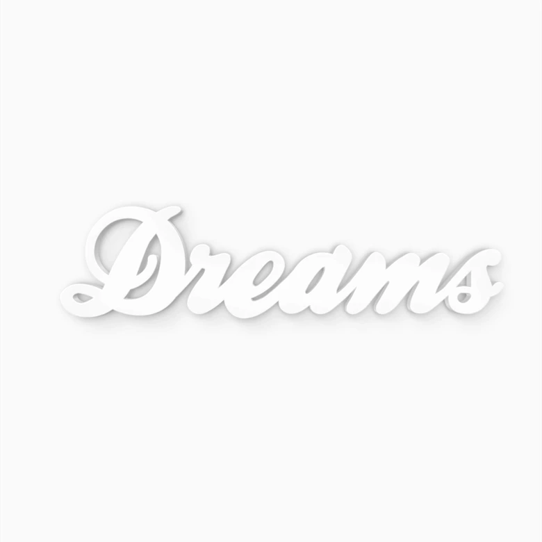 Decoratieletters 3D Letters Dreams 2 