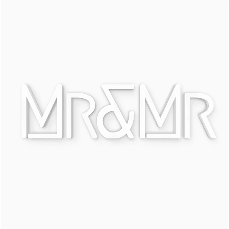 Lettres décoratives Mr & Mr modern 