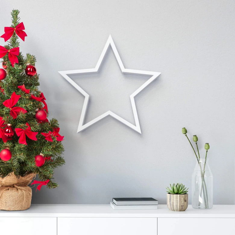 Dekobuchstabe 3D Stern 02 