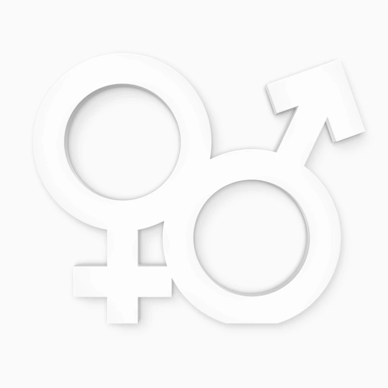 Deco bokstav könssymbol hetero 