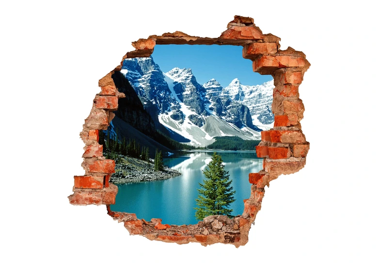 3D wall sticker Mountain Fairytale 