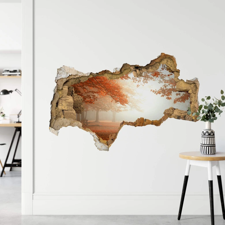 3D Wandtattoo Dingemans - Ruhender Wald 