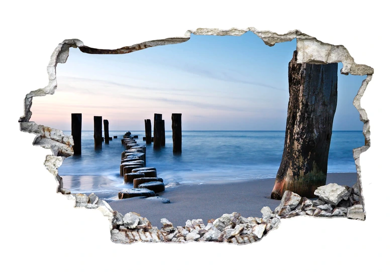 3D Wandtattoo Shore in the Evening 