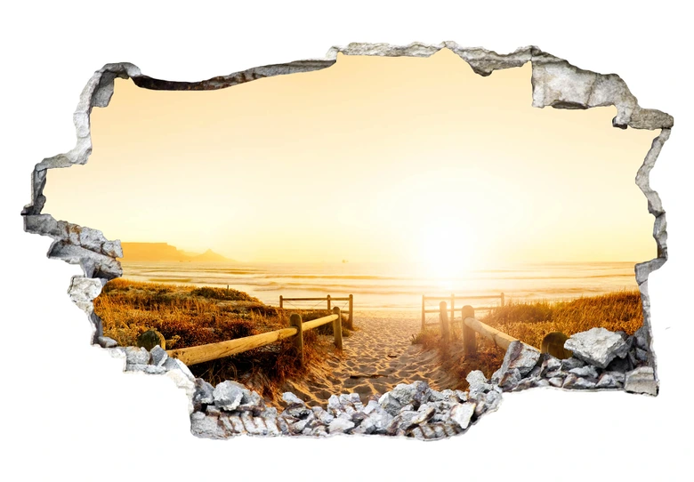 3D wall sticker At the beach 