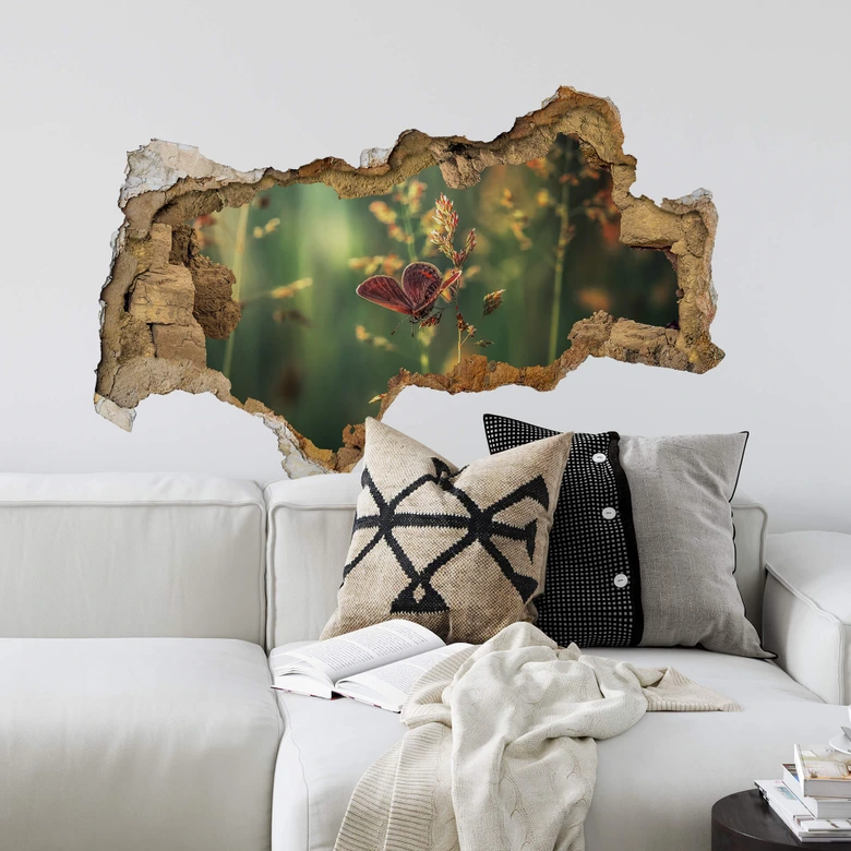 3D Muursticker Vinogradof - Butterfly 