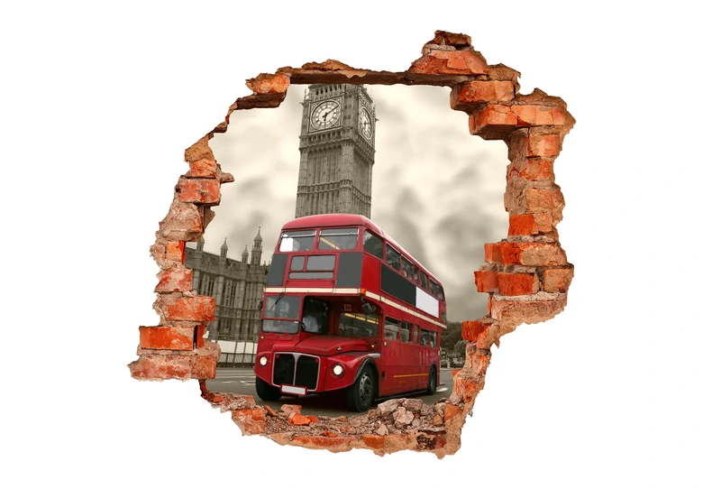 3D Wandtattoo Visit London 