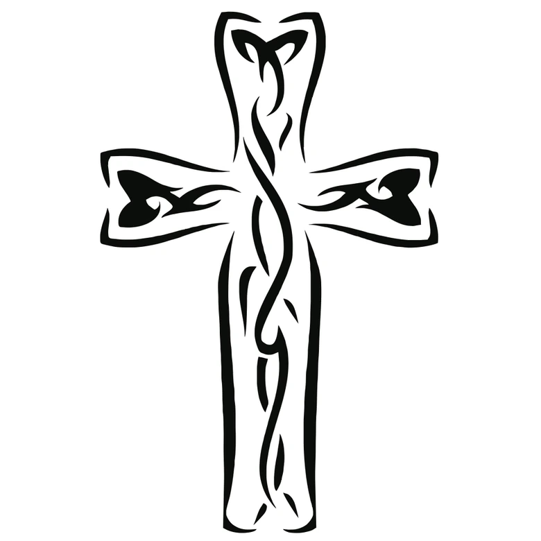 Wandtattoo Kreuz 
