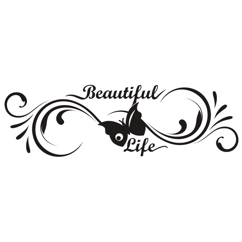 Wandtattoo Beautiful Life 