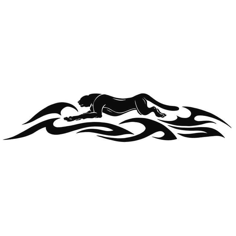 Sticker mural - Tribal Panthère 