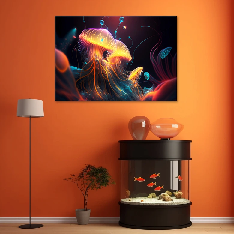 Leinwandbild, Bunte Meeresabstraktion 