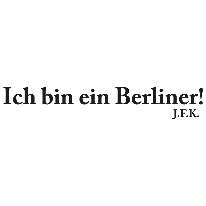 Muursticker Ich bin ein Berliner 