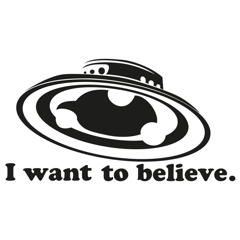 Wandtattoo I want to believe 