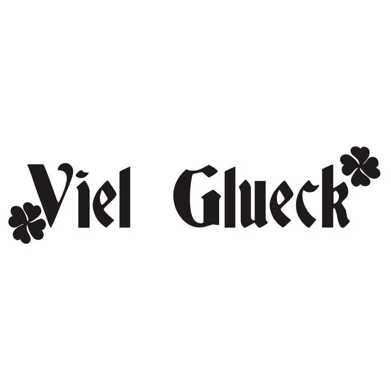 Wandtattoo Viel Glück 