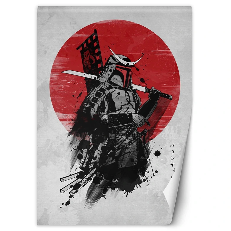 Fototapete, Samurai mit einem Schwert 
