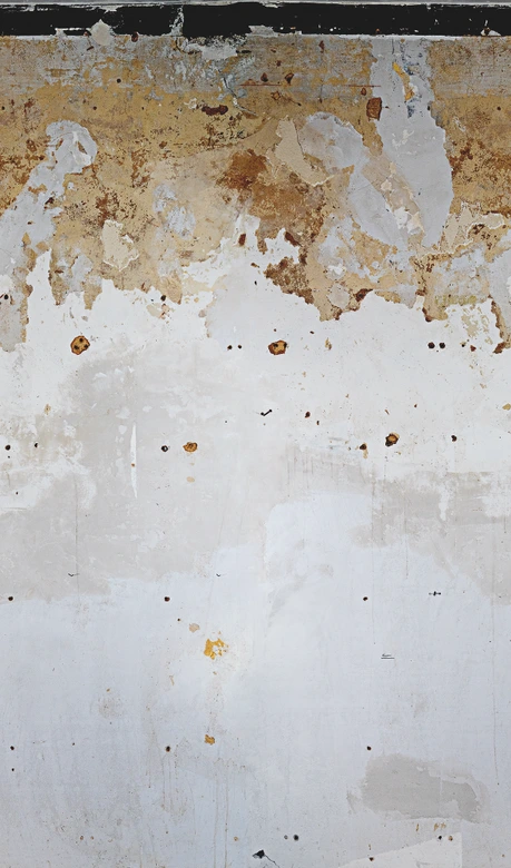 Roestig metaal effect behang Fotobehang Grijs, Steen 2,70 x 1,59 m 
