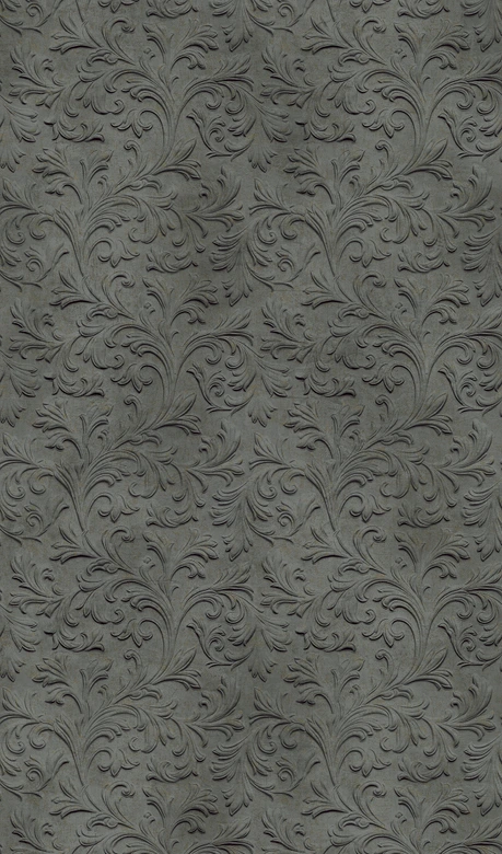 Fototapete mit Damask Motiv Anthrazit ,Ornamental 2,70 x 1,59 m 