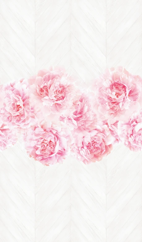 Fototapete in Rosenoptik auf Holz Rosa ,Floral 2,70 x 1,59 m 