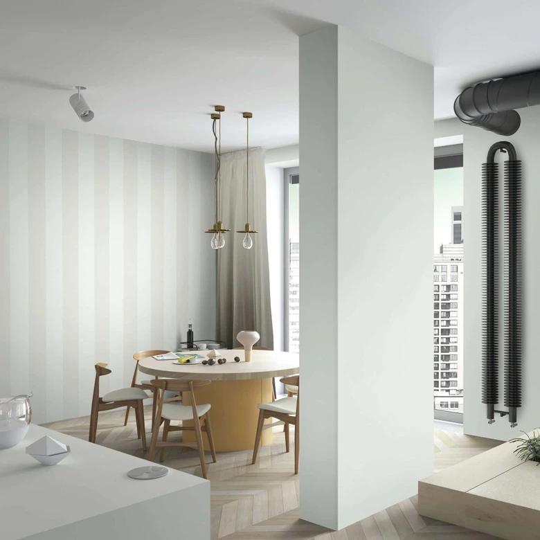 Vliestapete Struktur Uni Modern in Grün 