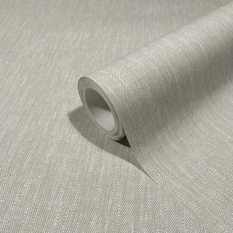 Vliestapete Texturiert, Linien Struktur Modern in Beige 