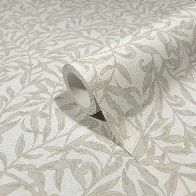 Vliestapete Blätter, Blattmotiv Floral Natur in Beige 